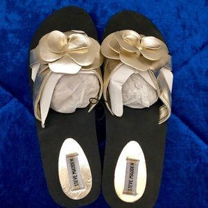 Women’s Gold & Black Sandals